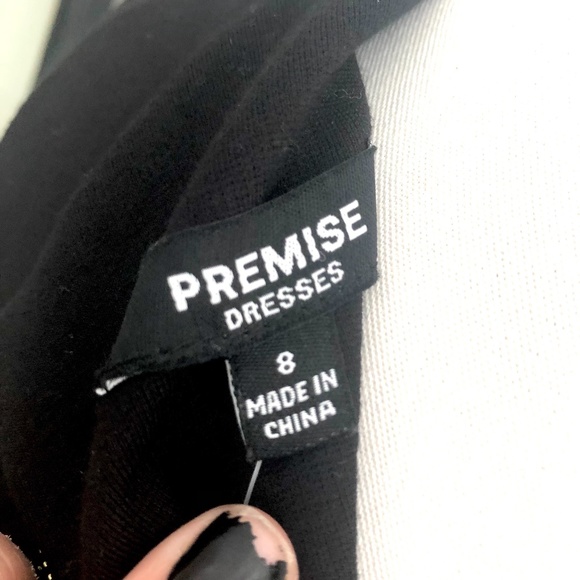 Premise Gold Zipper Sleeveless Black Dress NWT - Picture 6 of 8
